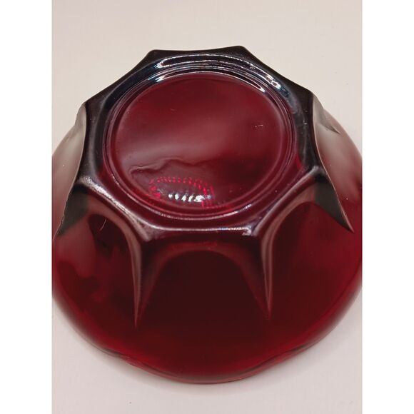 Cristal D'Arques-Durand Water Goblet Cavalier Ruby Glass, Finger Bowls Set of 2 - Picture 10 of 15